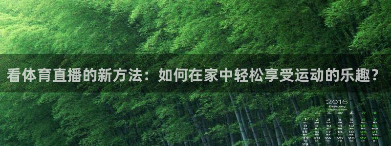 山猫直播足球免费直播在线观看：看体育直播的新方法：如何在家中轻松享受运动的乐趣？
